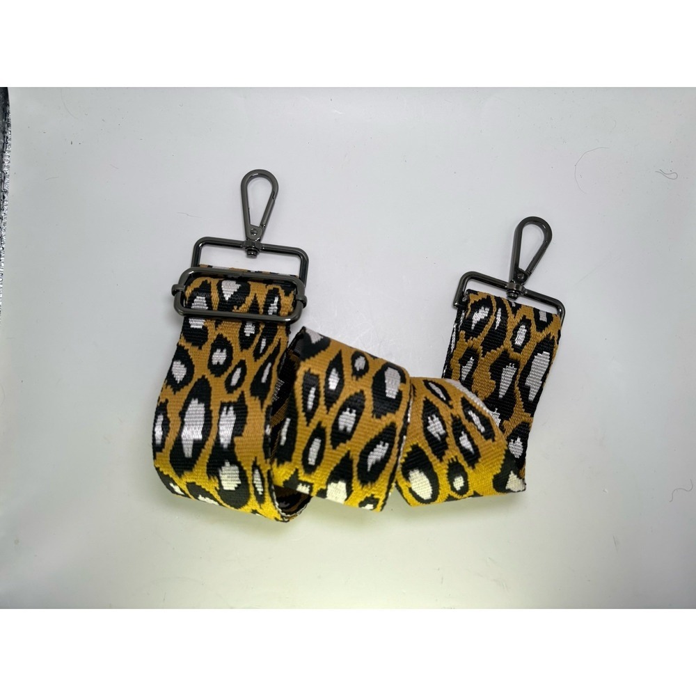 Animal Prnt 2" Wide Adjustable Replacement Purse Crossbody Straps w/Black Hdware - Picture 2 of 4